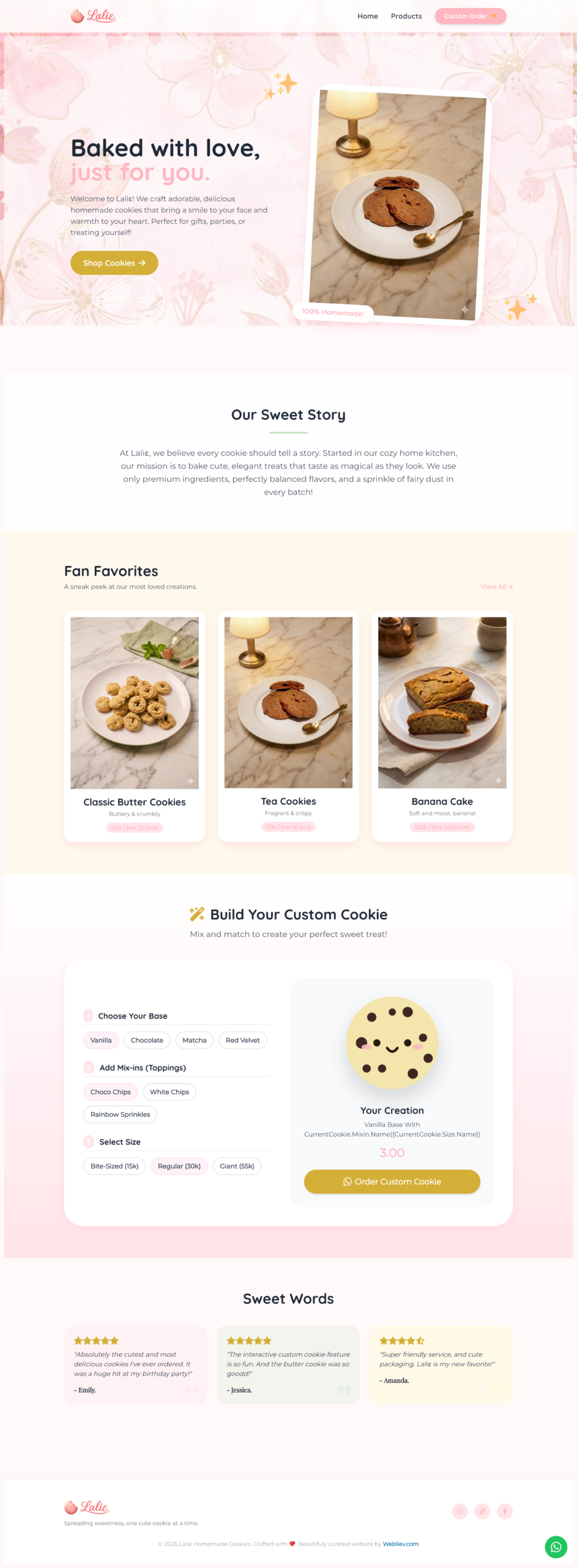 Lalie website project